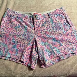 Lilly Pulitzer White and Pink Shorts